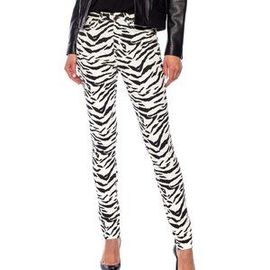 Authentic SAINT LAURENT Animal Print Skinny Jeans - 25 - NWT